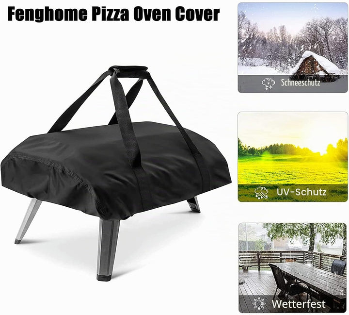 Fenghome Pizzaofen Abdeckung für Ooni Koda 12, Wasserdicht Wetterfeste Pizzaofen Tragetasche Oxford-