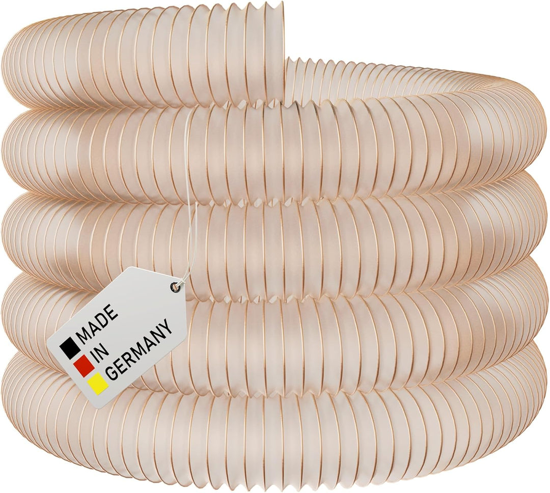 AWM Absaugschlauch PU transparent 0,4/0,6 mm Absauganlage Spiralschlauch schwer entflammbar Flexschl