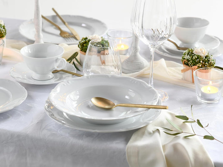 Creatable Kombiservice 30 teilig, Porzellan, Weiss Kombiservice 30-teilig