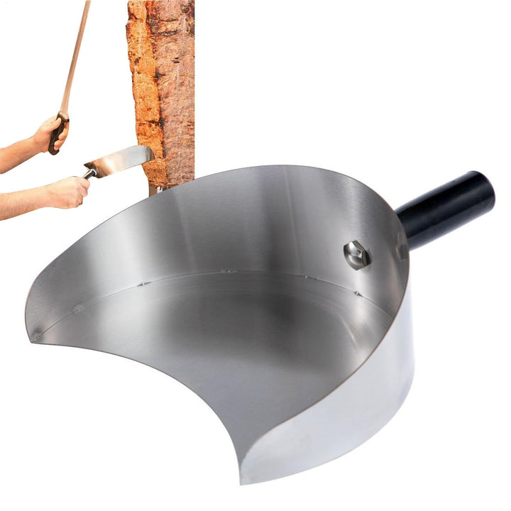 Rotisserie Fangpfanne Fleischfänger - Praktische Döner-schaufel, Edelstahlgrillschaufel, Handheld Ro