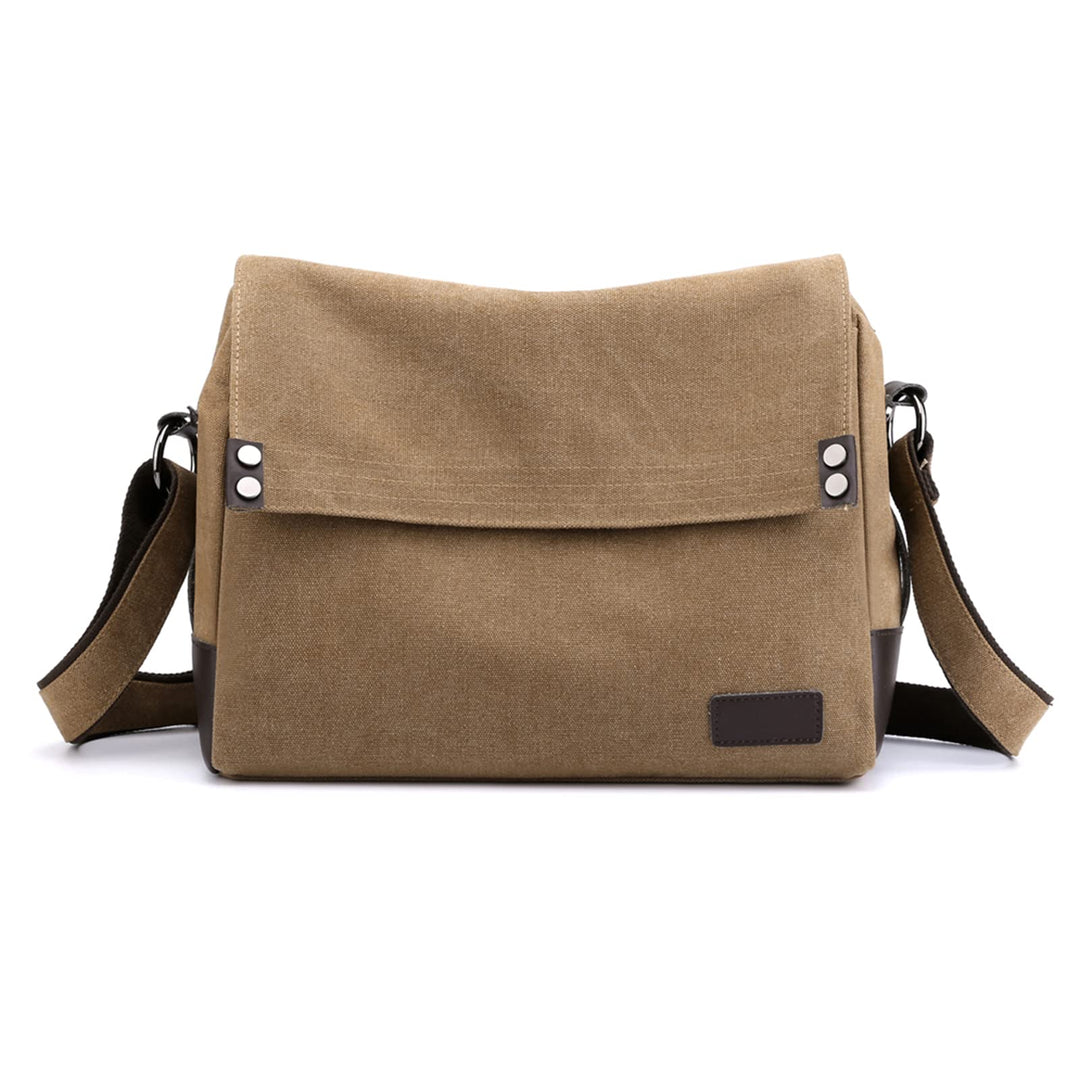 CORIOS Herren Umhängetaschen Canvas Schultertasche Laptoptasche für 13.3 Zoll Notebook Lehrertasche