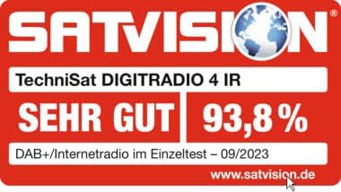 TechniSat DIGITRADIO 4 IR - Stereo Internetradio (DAB+, UKW, Bluetooth-Audiostreaming, Kopfhöreransc