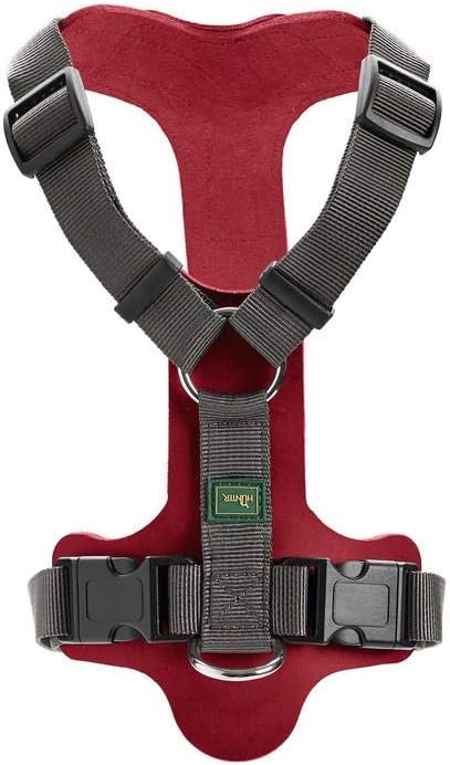 HUNTER AALBORG MIXED Hundegeschirr, XS-S, rot/grau rot/grau 38 - 51 cm, rot/grau 38 - 51 cm
