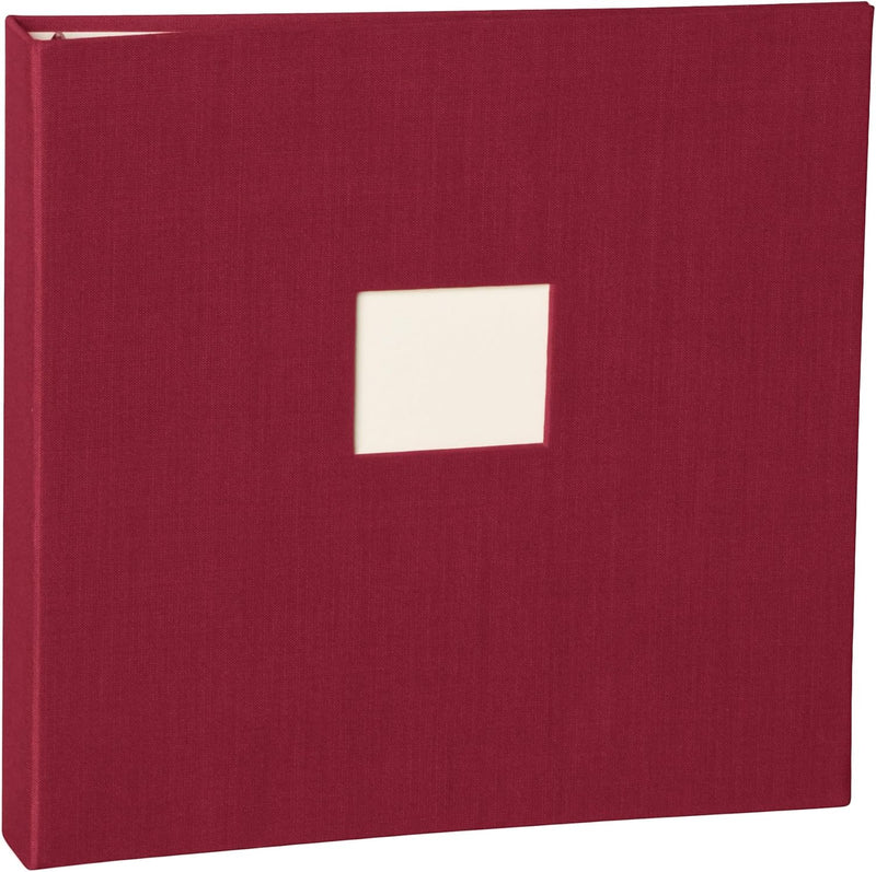 Semikolon 353346 Foto- & Gästebuch 17-Ring – 24,7 x 24 - Ohne Inhalt - Spiralfotobuch – burgundy dun
