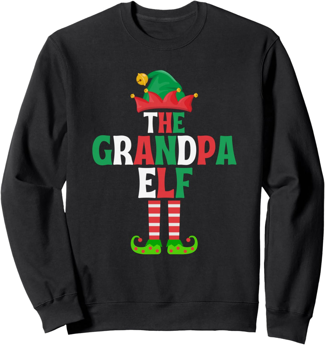 The Grandpa Elf - Lustige passende Familiengruppe Weihnachten Sweatshirt