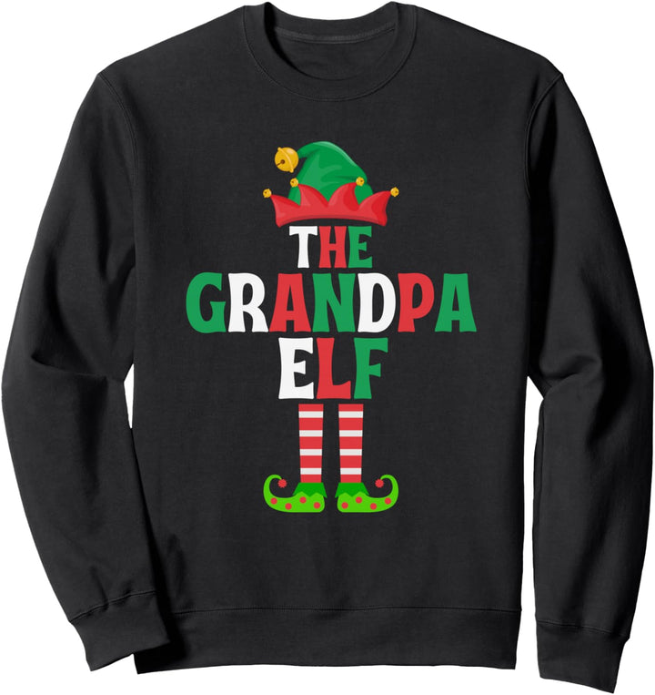 The Grandpa Elf - Lustige passende Familiengruppe Weihnachten Sweatshirt