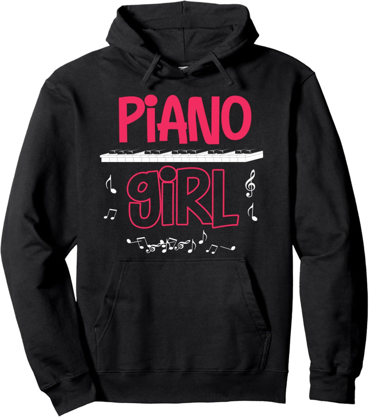 Klassische Musik Piano Klavierspieler Klavier Mädchen Pullover Hoodie