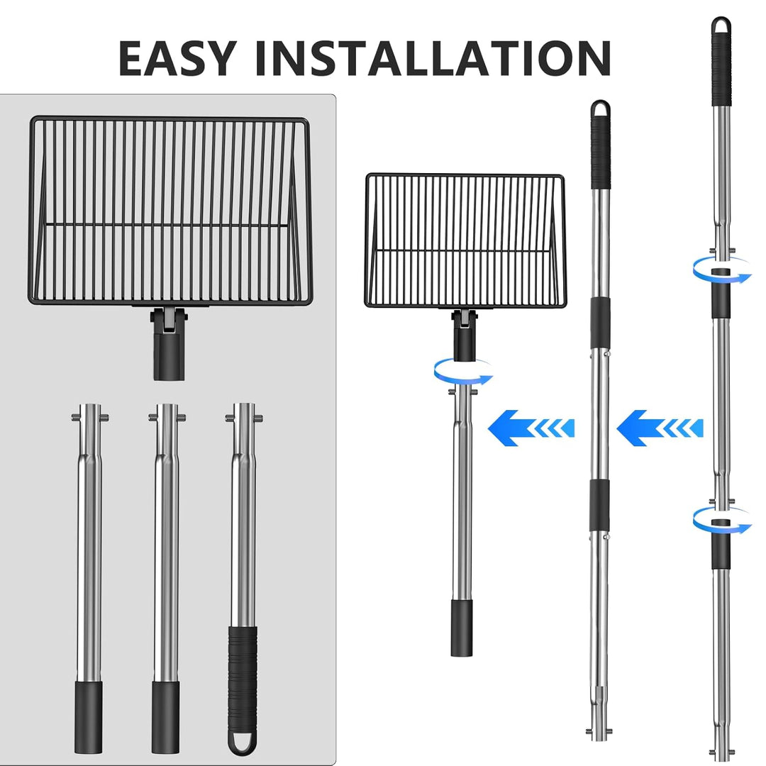 Hühnerkotschaufel, Chicken Poop Scooper, Einstellbare Hühnerschaufel für die Reinigung, Hühnerstall