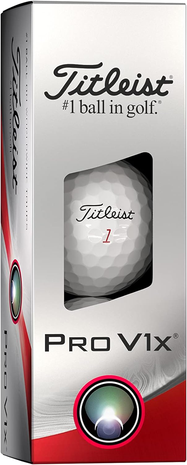 Titleist Pro V1x Golfbälle (ein Dutzend) Weiss Niedrige Zahlen, Weiss Niedrige Zahlen