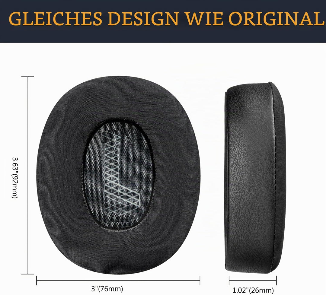 SOULWIT Kühlgel Ersatzpolster Ersatz Ohrpolster für JBL E65BTNC/Live 650BTNC/Live 770NC/Live 660NC/D