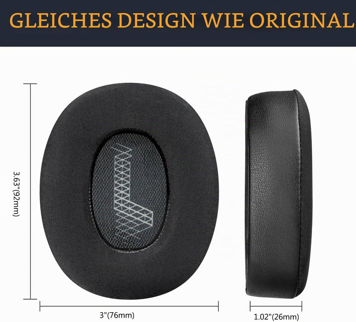 SOULWIT Kühlgel Ersatzpolster Ersatz Ohrpolster für JBL E65BTNC/Live 650BTNC/Live 770NC/Live 660NC/D