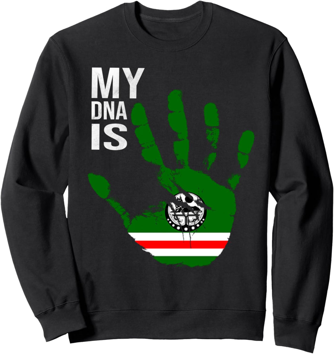 Chechen Flag, My DNA Is Chechen, Proud Chechnya Flag Sweatshirt