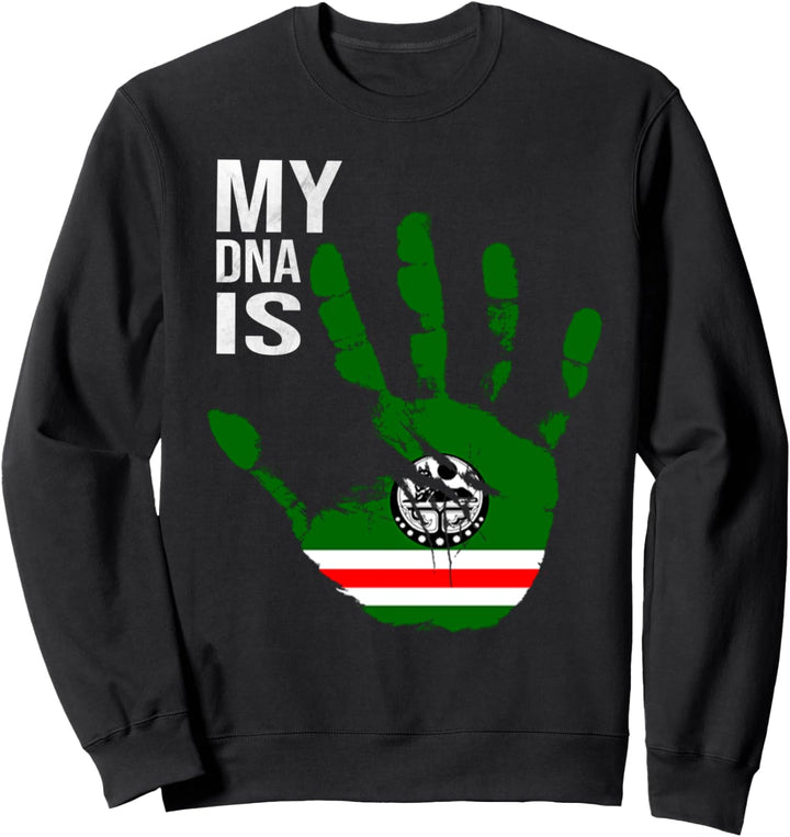 Chechen Flag, My DNA Is Chechen, Proud Chechnya Flag Sweatshirt
