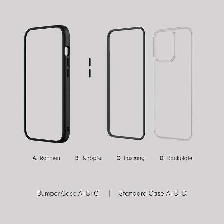 RhinoShield Modulares Case kompatibel mit [iPhone 13] | Mod NX - Anpassbare &amp; stossdämpfende Schutzh