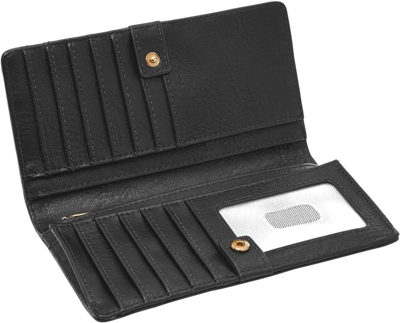 Fossil Geldbörse für Damen – Liza Eco Leder Slim Bifold, SL7891G001 – 17,1 cm L x 2,5 cm B x 9,5 cm