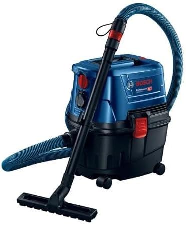 Bosch Professional Nass-/Trockensauger GAS 15 PS (inkl. Fugendüse, Krümmer, Bodendüsenset, 1x3m Schl
