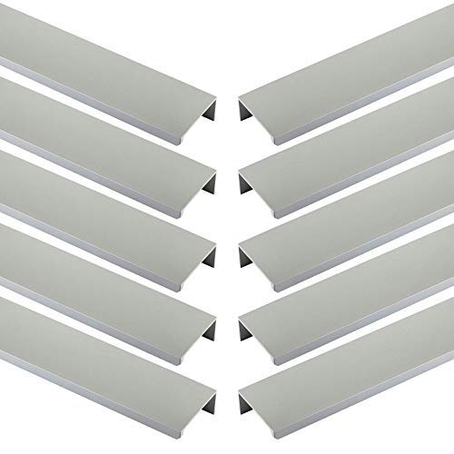 SOTECH 10 Stück Möbelgriffe Blankett Jane 330 mm Chrom matt BA 3 x 96 mm Schrankgriffe zur Montage a