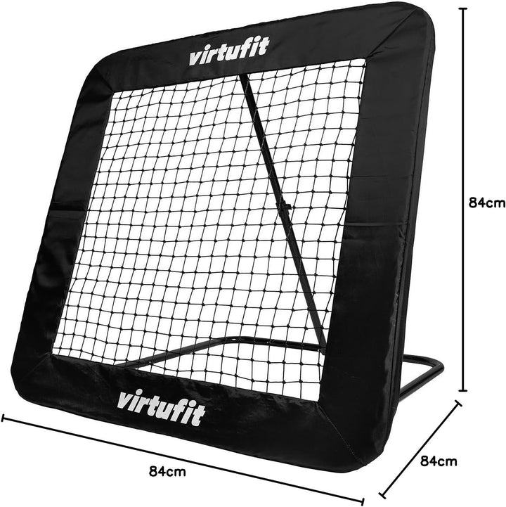 Virtufit Verstellbarer Fussball-Rebounder Pro - Kickback - Tchouck - 84 x 84 cm / 100 x 100 cm / 124