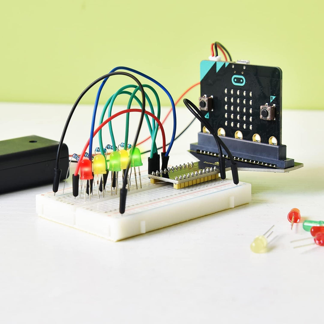 KEYESTUDIO BBC Microbit Starter Kit Kompatibel mit Microbit V1, V2.2 (mit Microbit V2), Mint Ausbild