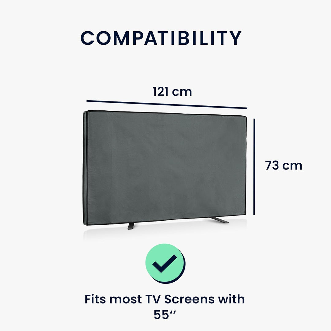 kwmobile 55" TV Outdoor TV Abdeckung - Fernseher Hülle Bildschirmschutz - Schutzhülle wetterfest - G