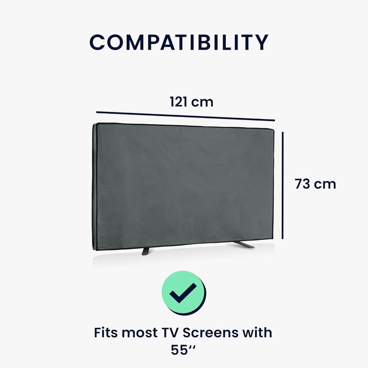 kwmobile 55" TV Outdoor TV Abdeckung - Fernseher Hülle Bildschirmschutz - Schutzhülle wetterfest - G