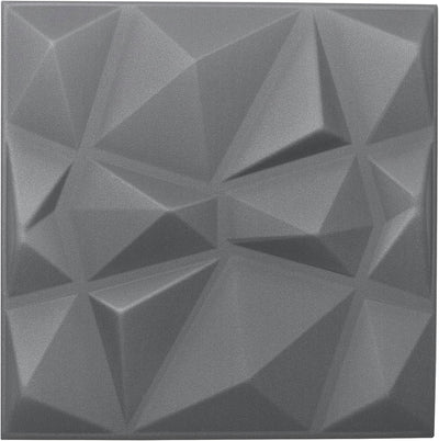 Nord Plus - Wandpaneele aus Styropor 3D Paneele für Decke Dekor Wandverkleidung Paneele (Dunkelgrau,