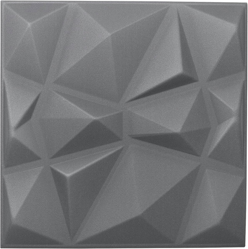 Nord Plus - Wandpaneele aus Styropor 3D Paneele für Decke Dekor Wandverkleidung Paneele (Dunkelgrau,