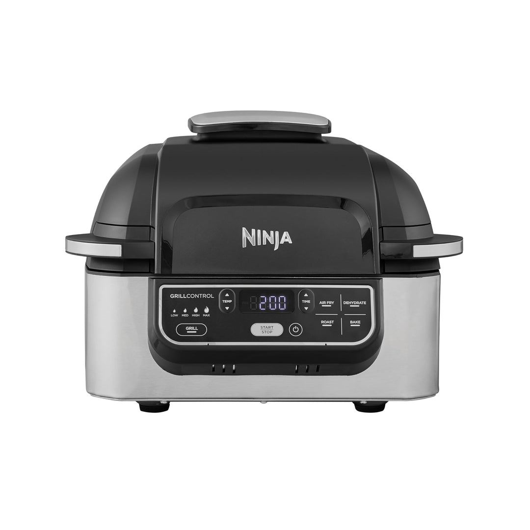 Ninja Foodi Grill & Luftfritteuse [AG301EU] 4 Portionen, Keramik-Antihaftbeschichtung, Schwarz Grill