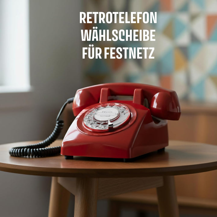 Retro Telefon mit Wählscheibe und Metallklingel vom Dresdener Entwicklungshaus Opis Technology – Das