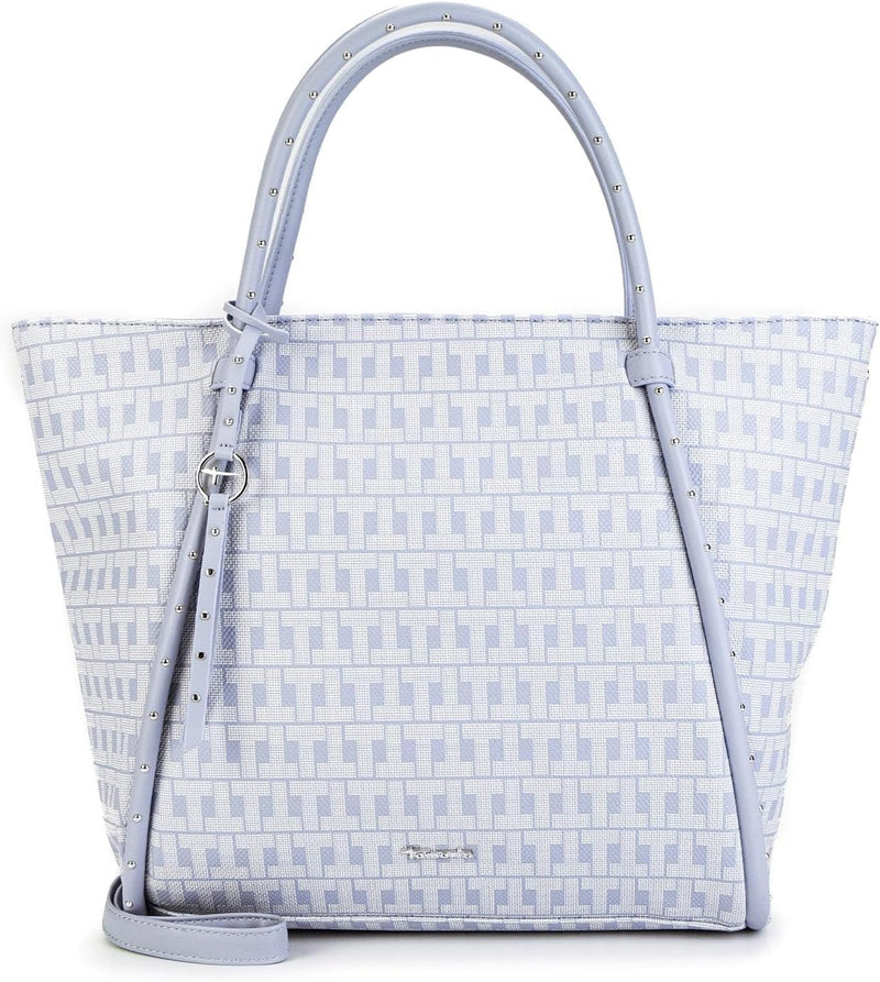 Tamaris Shopper Linn 32266 Damen Handtaschen Ornament Einheitsgrösse Greyblue 855, Einheitsgrösse Gr