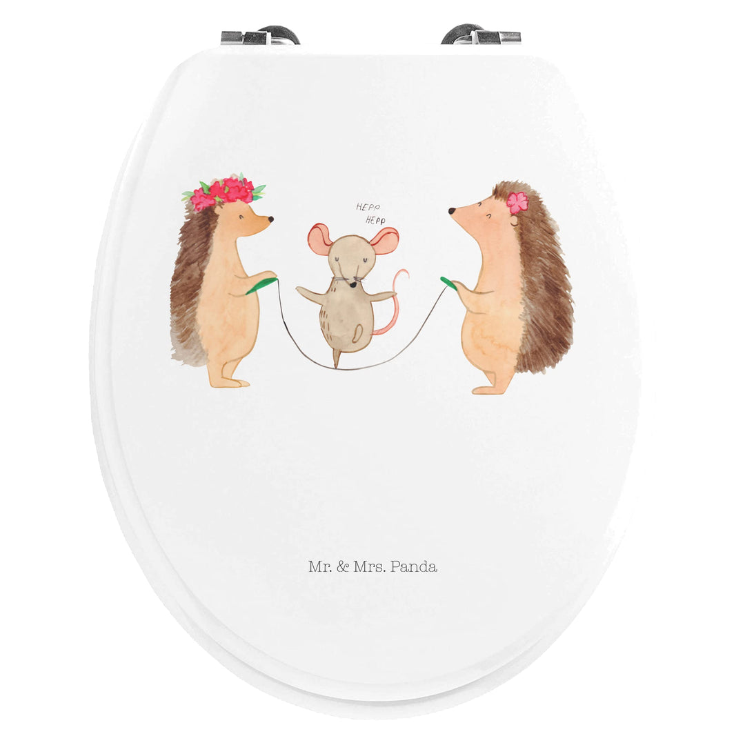 Mr. &amp; Mrs. Panda Motiv WC Sitz Igel Seilhüpfen - Geschenk, Tiere, Toilettendeckel, lustige Sprüche,