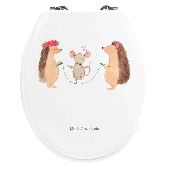Mr. &amp; Mrs. Panda Motiv WC Sitz Igel Seilhüpfen - Geschenk, Tiere, Toilettendeckel, lustige Sprüche,