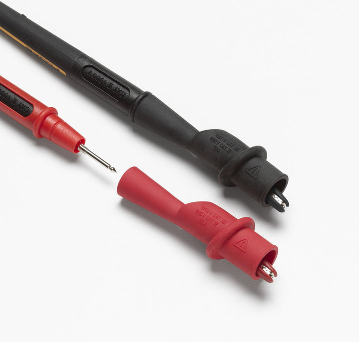 Fluke AC175 Sicherheits-Abgreifklemmen-Set Buchse 2 mm CAT IV 600 V, CAT III 1000 V Rot, Schwarz