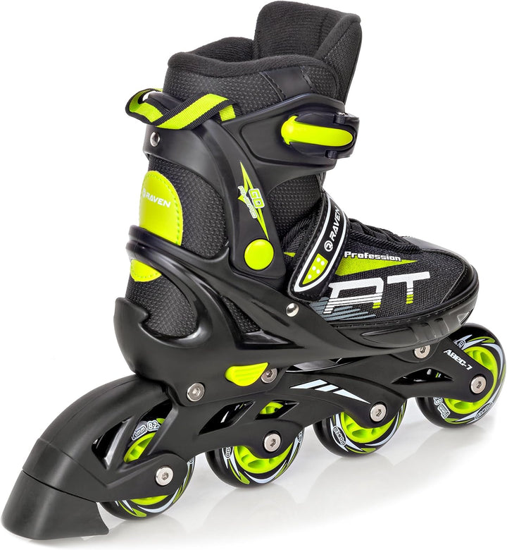 RAVEN Profession 2in1 Schlittschuhe Inlineskates Inliner für Kinder und Erwachsene verstellbar 28-32