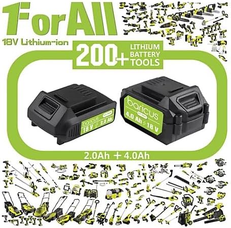 Baricus Akku-Wasserpumpe / Tauchpumpe - 18V Förderhöhe 17,5m Pumpleistung bis zu 1750l/h ideal für B