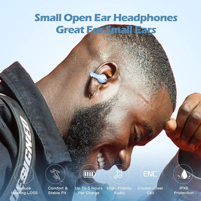 Open Ear Kopfhörer Bluetooth kabellos drahtloses Ohrclip-Bluetooth-Headset Luftleitung Knochenschall