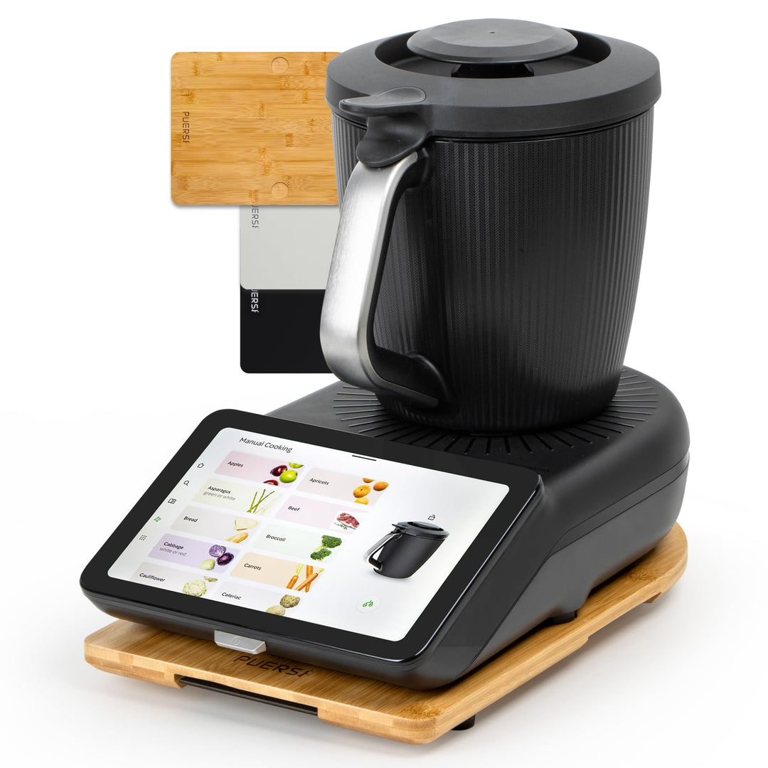 PUERSI Gleitbrett TM7 für Thermomix, 2te Generation, Brett für Thermomix mit Rollen, Leicht Gleitend