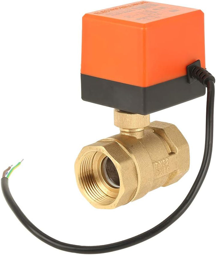 AC220V Motor-Kugelhahn, DN32 G1-1/4 2-Wege-2-Punkt-Messingkugelhahn zur Steuerung des Wassersystems