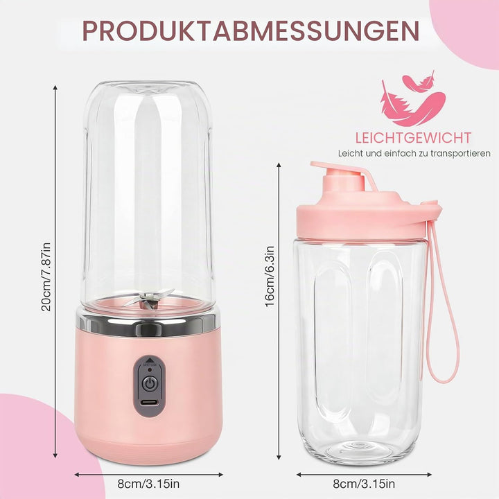 Foreverup Tragbarer Mixer, Maker to Go Mini-Standmixer, Smoothie Maker, Portabler Elektrischer Saftp