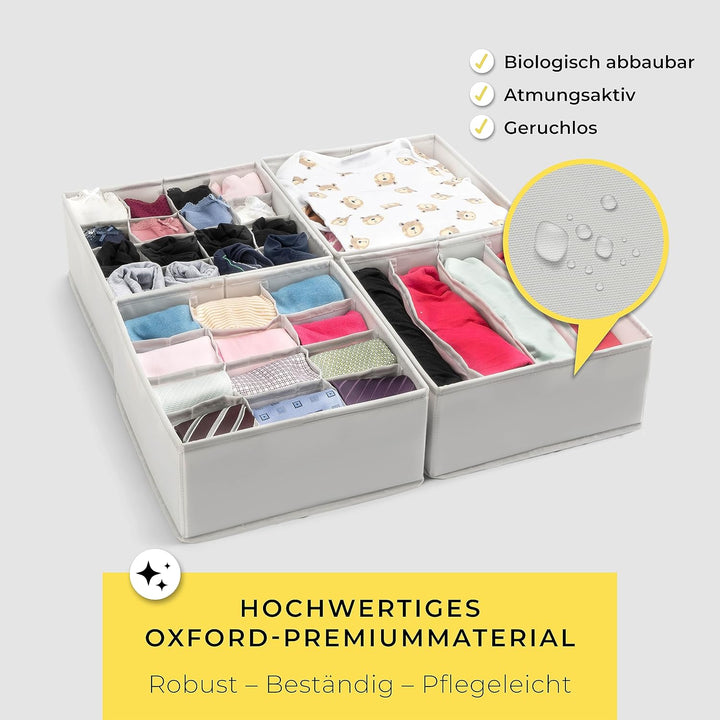HOMENDO® Organizer für IKEA PAX Schrank – optimierte Fächer, abwaschbar, biologisch abbaubarer Premi