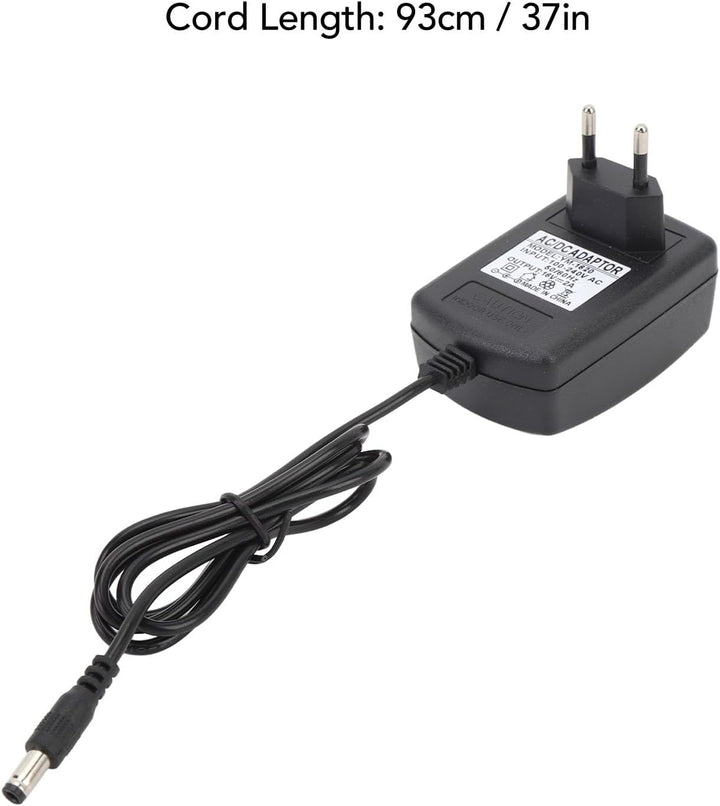 16-V-2A-Ladegerät, 37-Zoll-Kabel, 16-V-2A-Netzteil, Sicher für LED-Leuchten. (EU-Stecker), EU-Stecke