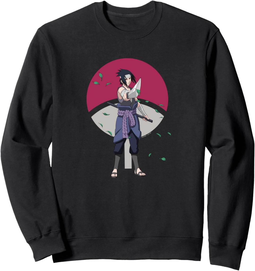 Naruto Shippuden Sasuke geht und Symbol Sweatshirt
