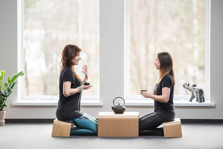 Robuste Holzbank, Geeignet für Tee-Zeremonien, Yoga, Seiza-Pose, Meditation für Anfänger, als Gebets