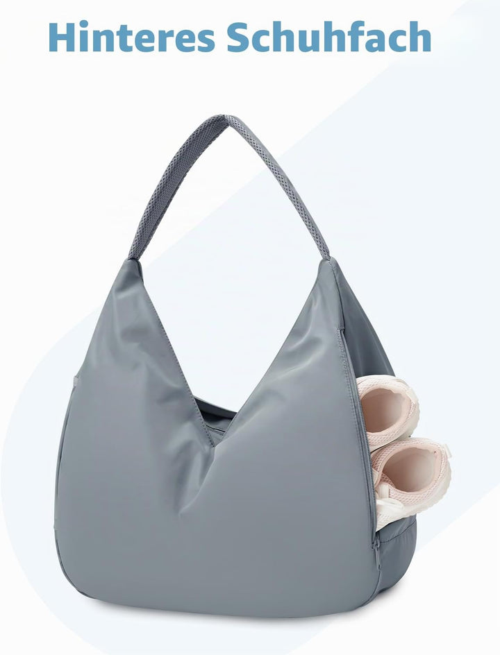 Ceneda Sporttasche für Damen Sport-Reisetasche mit verstecktem Yogamatten-Halter und Schuhfach Worko