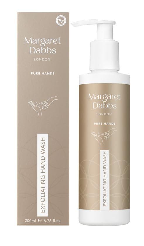 Margaret Dabbs Pure Exfoliating Hand Wash to Gently Exfoliate and Nourish the Skin, Rose and Lemon S