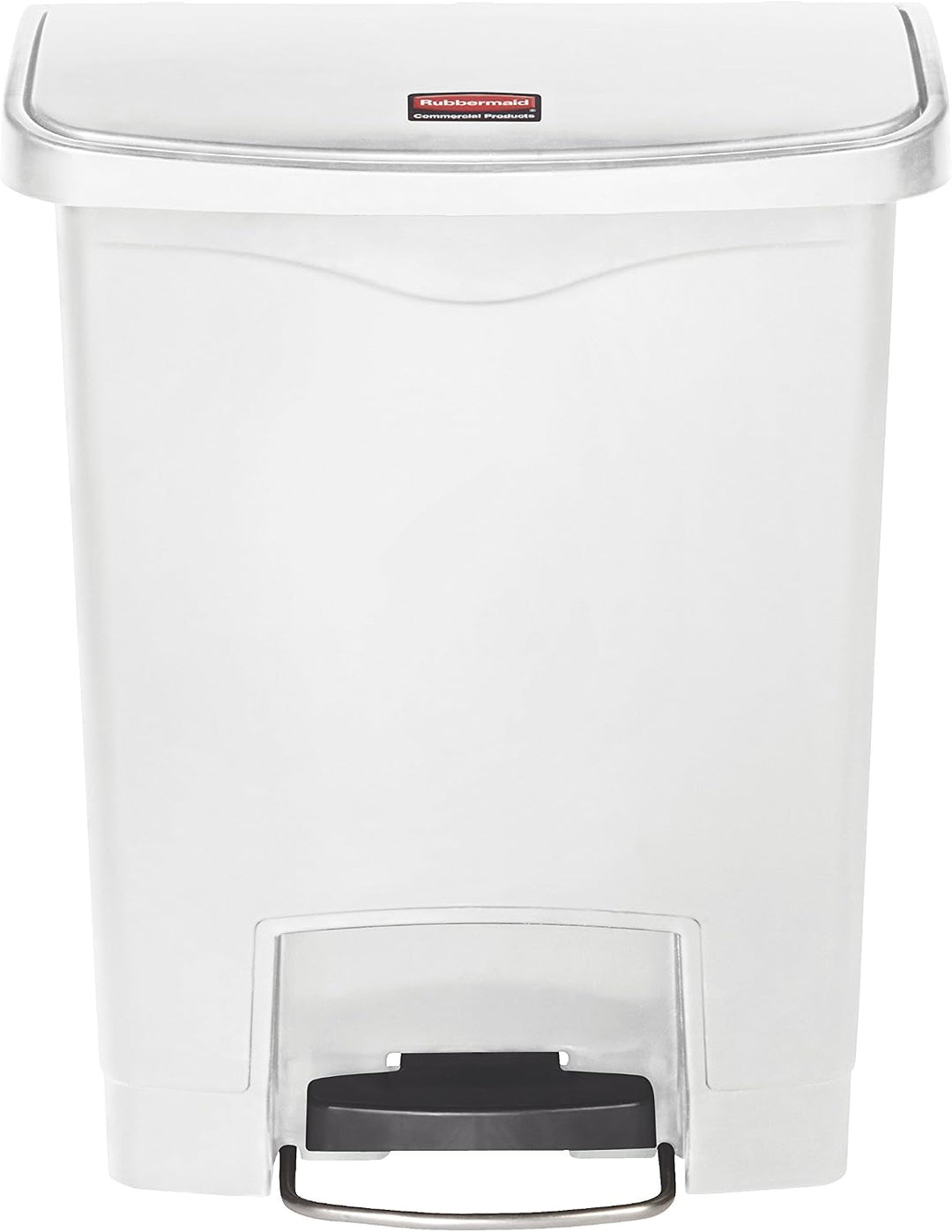 Rubbermaid Commercial Products 1883555 Slim Jim Step On Kunststoff-Tretabfalleimer mit Pedal an der