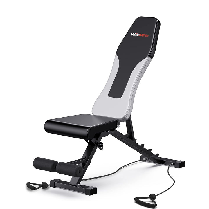 WINNOW Verstellbare Hantelbank Faltbare Workout Bank Heim Training Gym Fitness Flache Bank Presse fü