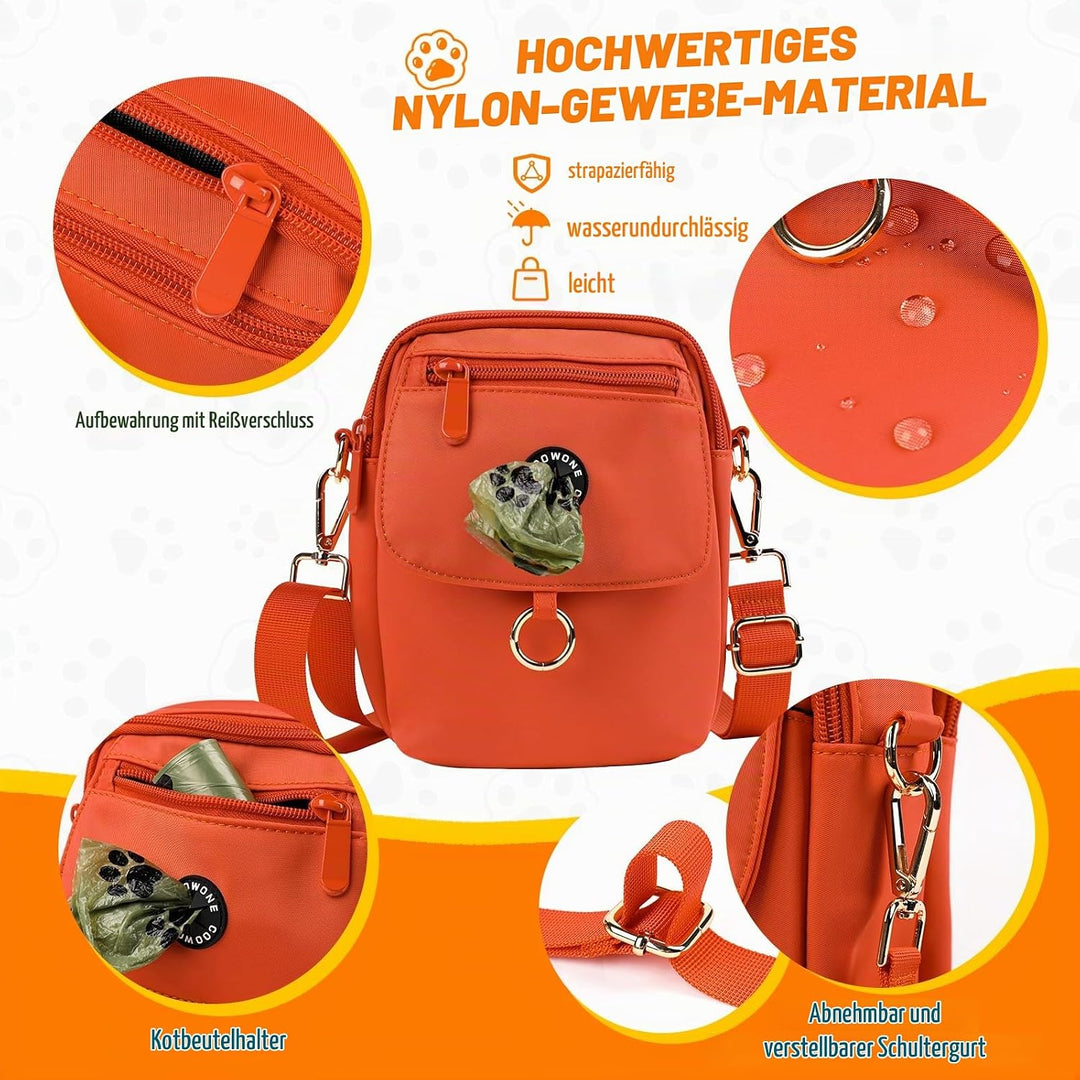 COOWONE wasserdichte Hundeleckerli-Tasche, Hundespaziergang Tasche, Leckerli-Tasche für Hunde, Hunde