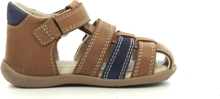 Kickers Jungen Bipod Sandale 18 EU Camel Blau, 18 EU Camel Blau