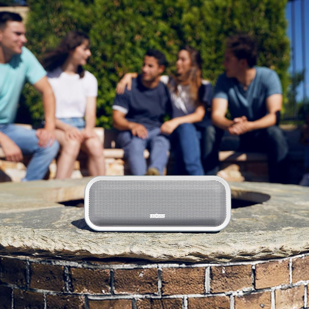 DOSS SoundBox Pro+ Bluetooth Lautsprecher mit IPX6 Wasserdicht, 24W Dualen Bass-Treibern, Stereo-Pai